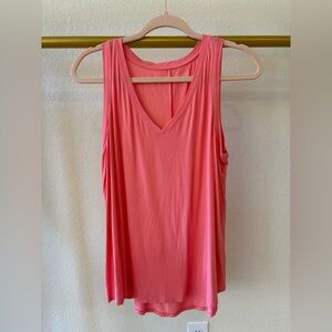 Women’s coral pink sleeveless tunic camisole shirt large